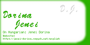 dorina jenei business card